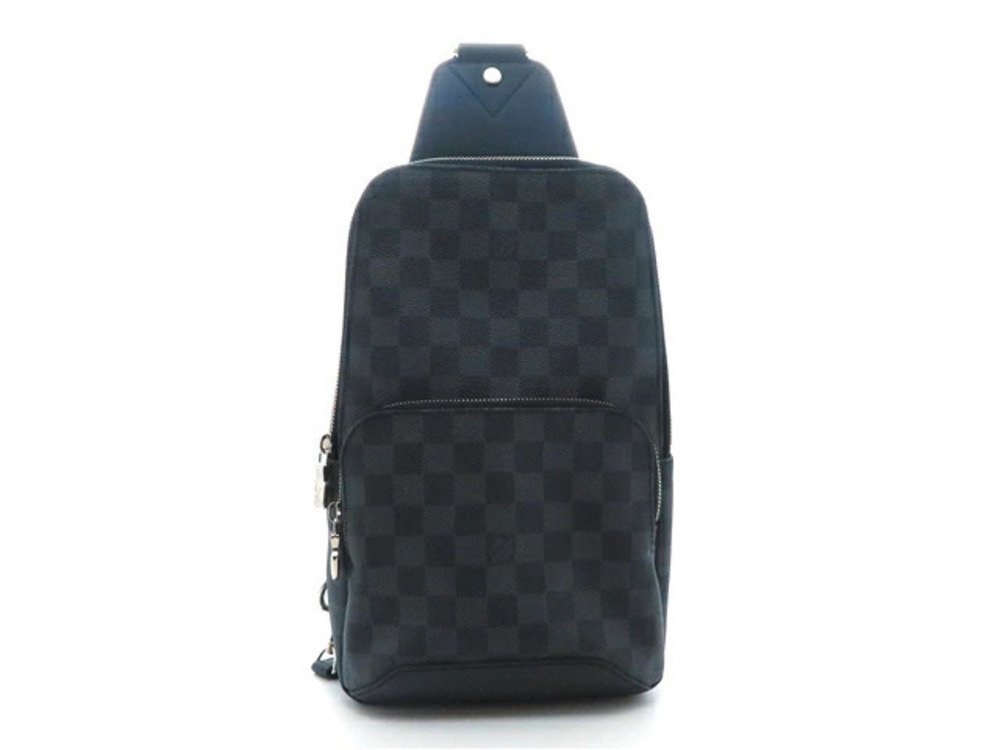 LOUIS VUITTON Bag Avenue Sling Damier Graphite Black